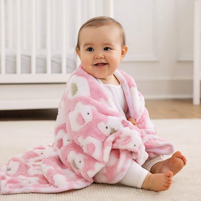 Couverture Bébé Ultra-Douce Motifs Koala/Ours – Respirante & Multi-Usages