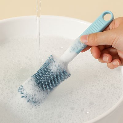Goupillon biberon antibactérien en silicone 360°