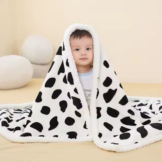Couverture bébé | Ultra-douce Sherpa Transformable